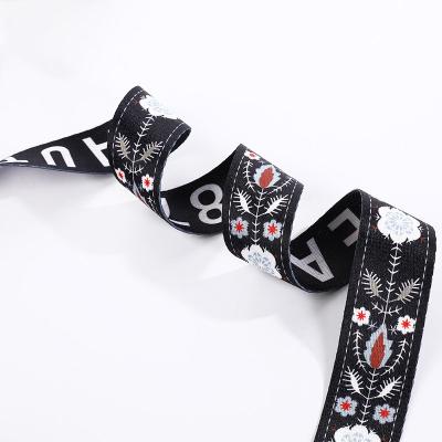 China China Best Viable Price Printing Patterned 100% Polyester Webbing Straps Plain Weave Belt Customized Thickness for sale