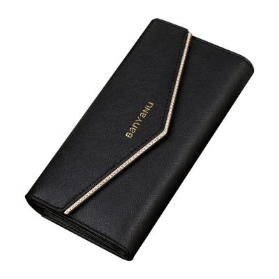 China European New Large Capacity Long And American RFID RFID Wallet Women's Leather Purse for sale