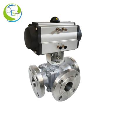 China General Food Grade Ball Valve Pneumatic Operated Ball Valve For Water, Air, Gas, Oil, Liquid Control for sale