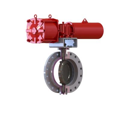 China General Low Cost PTFE Linear Wafer Connection Pneumatic Butterfly Valve Pneumatic Actuated Control Valve for sale