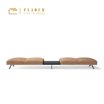 China Fabric Metal Legs Metal Ottoman Convertible Bench For Living Room Bedroom Living Room for sale