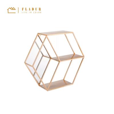 China Corrosion Protection Nice Rose Gold Stainless Steel Warehouse Shelving for sale