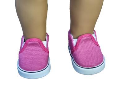 China Zapatos Cerise lindos de la muñeca de la lona de la moda para las muñecas americanas de la muchacha en venta