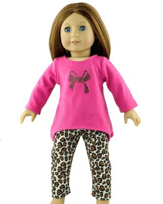 China Peach Red Madame Alexander Doll Clothes , Leopard Pattern Nylon Meterial Doll Pants for sale