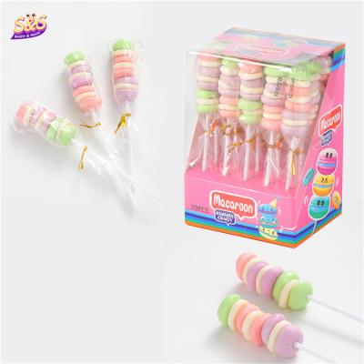 China Natural Multicolor Soft Candy Fruit Hamburger Macaroon Lollipop Gifts Gummy Candy For Morocco for sale