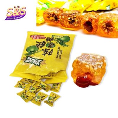 China Natural Wholesale Snacks Lime Jam Orange Peel Fudge Pop Pulp Sandwich Orange Flavor for sale