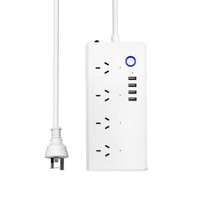 China New Trend USA Residential/Multi-Purpose Charger Extension Power Socket Outlet Plug USB Power Strip Surge Protector for sale