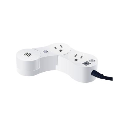 China Mobile APP Control Socket Combination Deformable Smart Monitor WiFi Smart Plug Plugs With Usb APP for sale