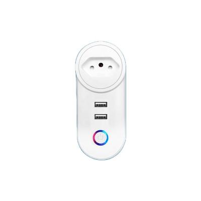 China Residential/Multi-Purpose Smart WiFi Socket Timer Voice Control Smart Home Accessories Operate Socket App Brazil Wifi Remote Control Standard Smart Socket for sale