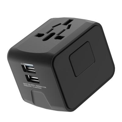 China Hot Selling International Travel Travel Adapter With Universal USB Power Worldwide Charger Plug Universal USB Power Charger US EU AU UK US EU for sale