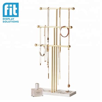 China Factory Custom 3 Tire Jewelry Necklace Display Stand Jewelry Organizer Holder Home Wholesale Acrylic Jewelry Display Stand for sale