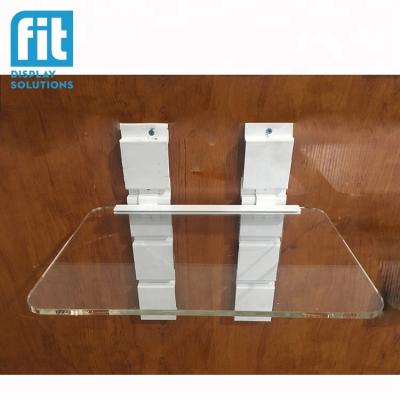 China Shops Acrylic Acrylic Shoe Display Rack Wall Shoe Display Stand Slatwall Shoe Display for sale