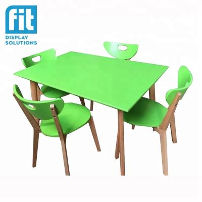 China Modern design new style furniture restaurant solid wood wooden cheap dining table and chair set for sale