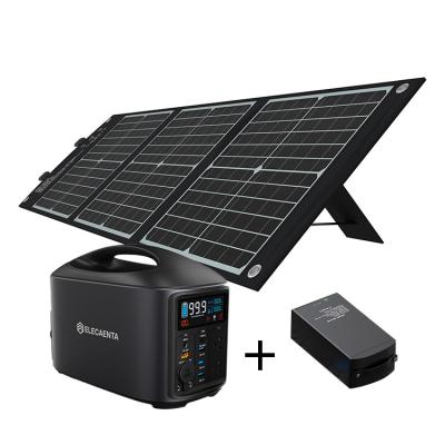 China Type C Elecaenta 740W 1000W 1500W Lithium Ion Battery Pack Solar Energy Storage Power Circuit Rechargeable Portable Power Station for sale