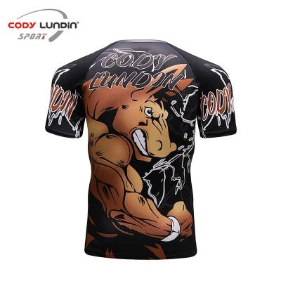 China Custom Logo Men's Long Sleeve Compression Quick Dry Tops Surfing Running Shirts Long Sleeve Upf 50+ Rash Guard for sale