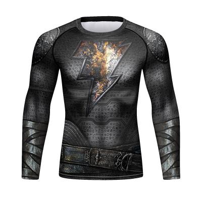 China Long Men Roman Mma Rash Guard Custom Logo No Gi Grappling Jiu Jitsu Bjj Sleeve Rise Sportswear Rashguard For Men for sale