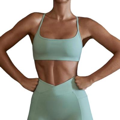 China Breathable Seamless Plus Size Soft High Quality Yoga Bra Gym Sport Tops New Design Back Breathable Yoga Tops Invest for sale