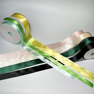 China Green Recyclable Polyester Ribbon Eco Friendly White Poly Ribbon for sale