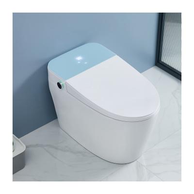 China Black Luxury Modern Ceramic Smart Toilet Bathroom Intelligent Heated Smart Toilet for sale