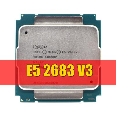 China Server Ready Best Running Offer For Intel Xeon E5 2683 V3 SR1XH 14Core CPU Processor E5 2683V3 2.0GHz 9.6GT/s 35M for sale