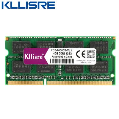 China LAPTOP Kllisre DDR3 4GB ram 1333Mhz or 1600Mhz 204pin Sodimm laptop notebook memory for sale