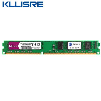 China Kllisre Desktop Ram DDR3 4GB 1333 1600 MHz PC3-10600U 12800U No CCE Desktop Memory with INTEL& AMD dimm for sale