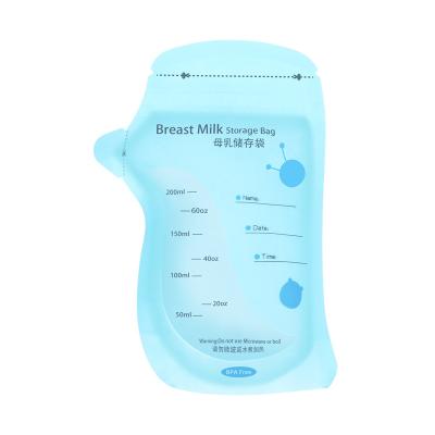 China Pre-sterilized Breastmilk Storage Bag Bpa Temperature Bpa Free Thermal Sensor Free Breastmilk for sale