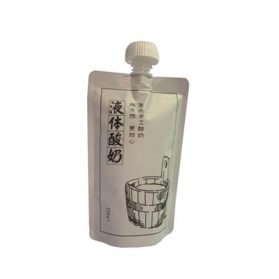 China Recyclable Rack Up Juice Packaging Spout Pouch For Milk Or Jelly Pack Spout Pouch Bags for sale