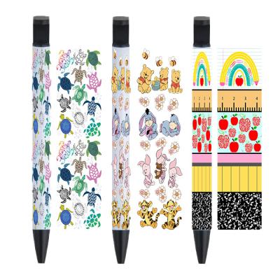 China Cheap Custom Uvdtf Eco-Friendly Pen Wraps Transfer Stickers Fashion Libbey Waterproof Wraps UV Dtf Mug Wrap Transfers Decals for sale