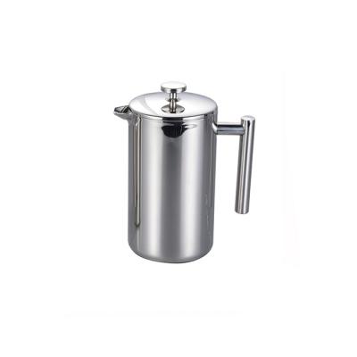 China Viable Premium Stainless Steel Cafetiere Logo French Press Custom Coffee Maker 1.5L for sale