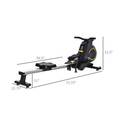 China Gymnasium Digital LCD Monitor Air Rower Rowing Machine Modern Home Magnetic Rowing Machine for sale