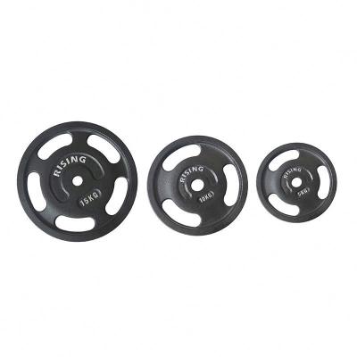 China Eco - Friendly Weightlifting 2 Inch 28mm 10kg 25kg 30mm Cast Iron Pounds Weight Plates for sale