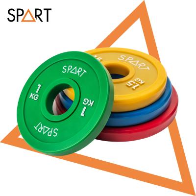 China Hot Selling Colorful Weightlifting Home Gym Wholesale Use PU Steel Bumper Plates 2KG for sale