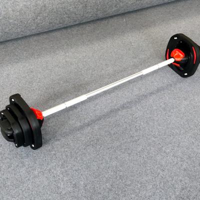 China Modern Adjustable Weights 20Kg Barbell Set Strength Training Cast Iron Weight Plates Barbell for sale