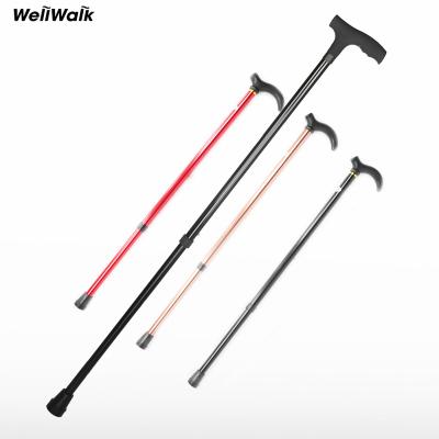 China ABS Derby Handle Adjustable Safety Walking Two-Part Cane for sale