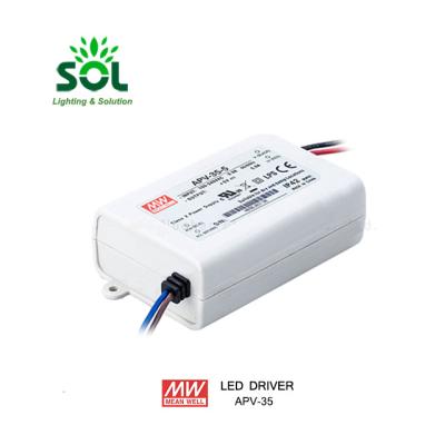 China Meanwell APV-35-5 35W 5V Constant Voltage Waterproof Design LED Driver Manufacturers APV-35-5 for sale