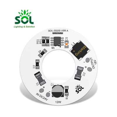 China Microscope Illumination /Plant Growth Lighting /Swimming Pool Lamp Input DC20-26V Option 5-12W 350/650mA Round Constant Current LED Driver for sale