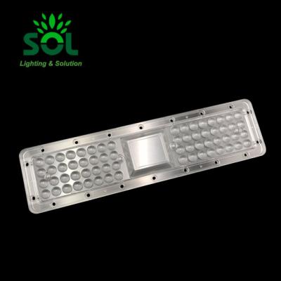 China Waterproof LED Street Light 90 Degree Optical Lens PC 2835 COB SMD LED Street Light Lens for sale