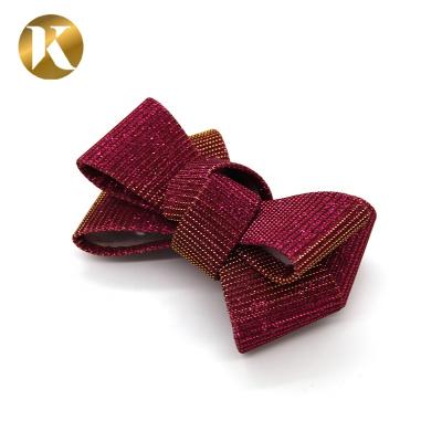 China Wholesale Custom Red Delicacy Wenzhou Kml Women Fashion Bow Decorations Shoe Clip Accessories for sale