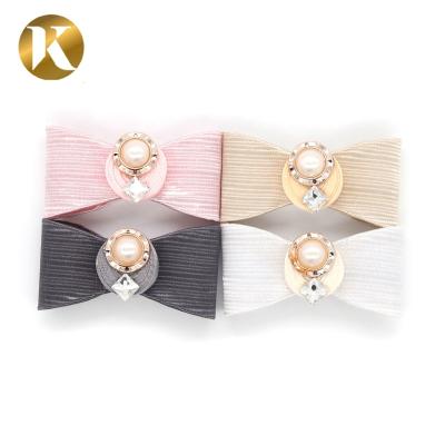 China Delicacy Wenzhou Kml New Arrival Fashion Design Pearl Shoe Decorative Single Shoe Buckles Accessories for sale