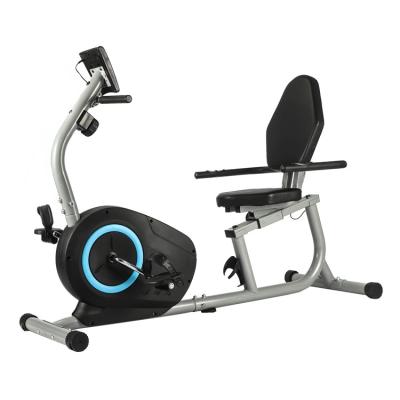 China Hot Selling Fitness Equipment Steel Indoor Adjustable Sports Recumbent Tube Exercise Bike With Back for sale