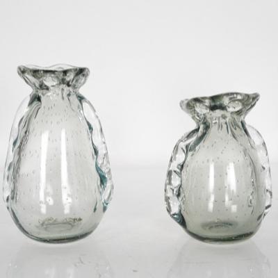 China Transparent Irregular Glass Vase Artwork Table Decoration New Minimalist Glass Vase Creative Design for sale