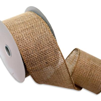 China Wholesale Gift Ribbon Burlap Christmas Decoration Jute Cable Ribbon for sale