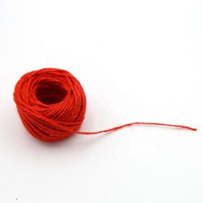 China Red DIY Bag Colored Craft Twisted Cotton Rope Macrame Cotton Twine For Sale for sale