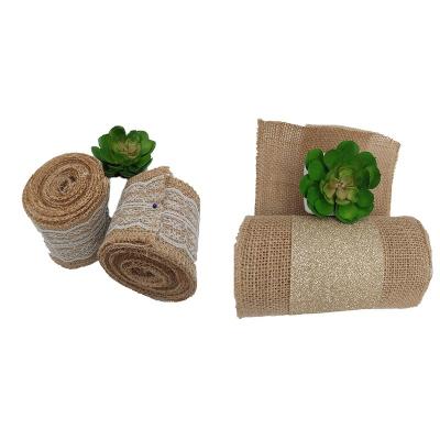 China The main material is wholesale burlap yarn coarse roll of jute, jute fabric, can be used as decorations for sale