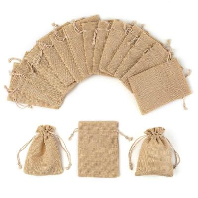 China folding & Handled Canvas Pouch/Wholesale Custom Drawstring Jute Waist Bag for sale