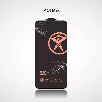 China Anti-Static Screen Protector Tempered Glass 9h Anti-static Cell Phone Man Flash Dust For iPhone 14 Pro Max for sale