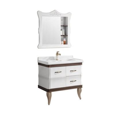 China Modern Waterproof Water Proof HANGZHOU PVC Bathroom Cabinet Bathroom Vanity Furniture for sale