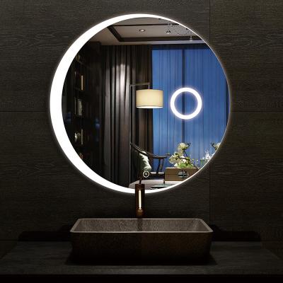 China Hot Selling Water Proof Round Shaped Illuminated Make Up Bathroom LED Mirror for sale