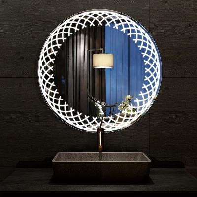 China 2020 Hangzhou Hot Sale Round Bathmirrors Bright Modern Smart Frameless Bathroom Vanity Led Mirror Fog Light Mirror for sale